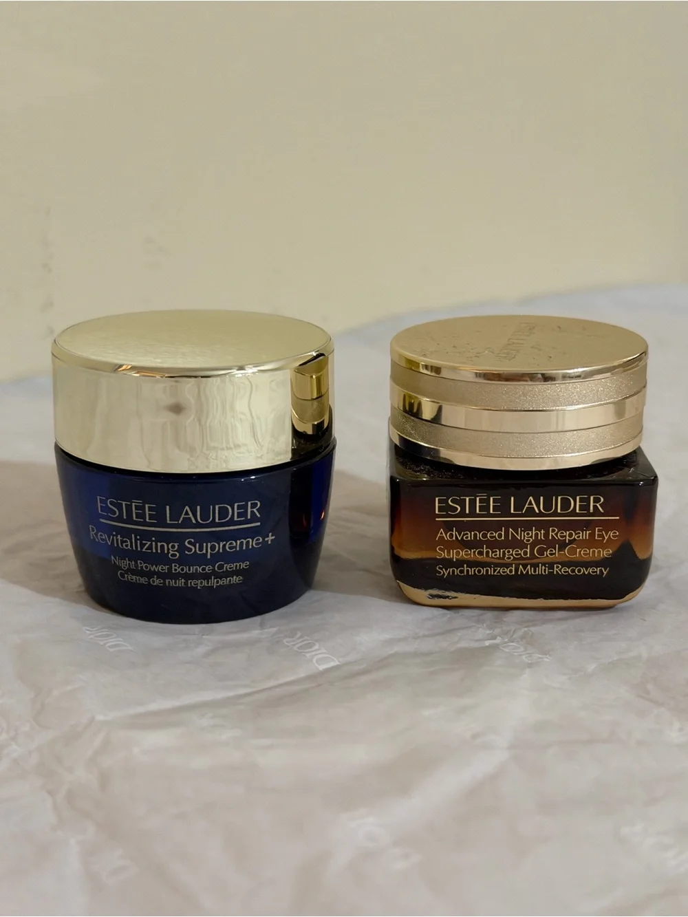 Estee Lauder Revitalizing Supreme+Night Power Crème and advance night cream